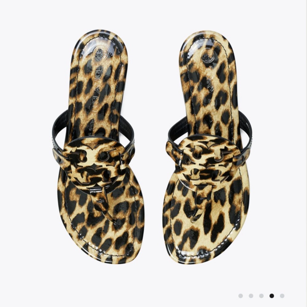 RARE MILLER SANDAL, PRINTED PATENT LEATHER